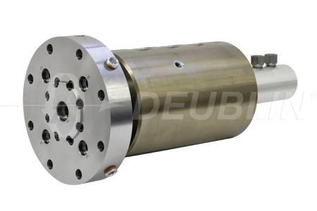 Multipassage-Drehdurchführung mit hydrostatischer Dichtung